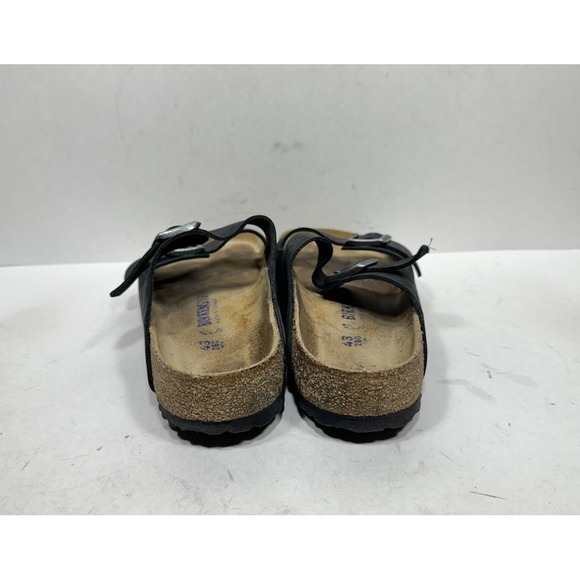 Birkenstock Arizona Oiled Soft Footbed Leather Soft Sandal Black Mens 10 Slides main image 4